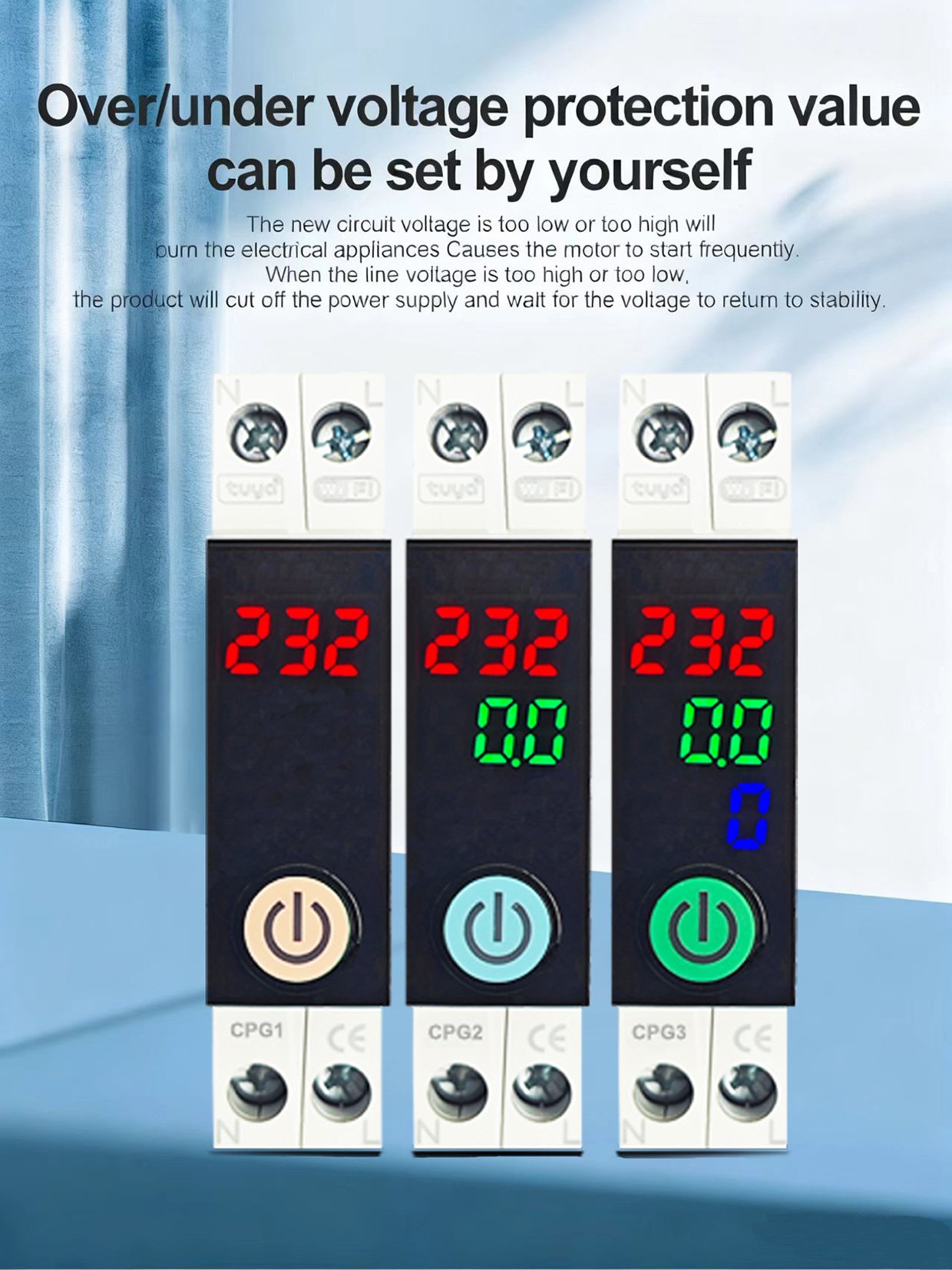 CHOSO CPG1 CPG2 CPG3 2P Smart Protection Breaker (12)
