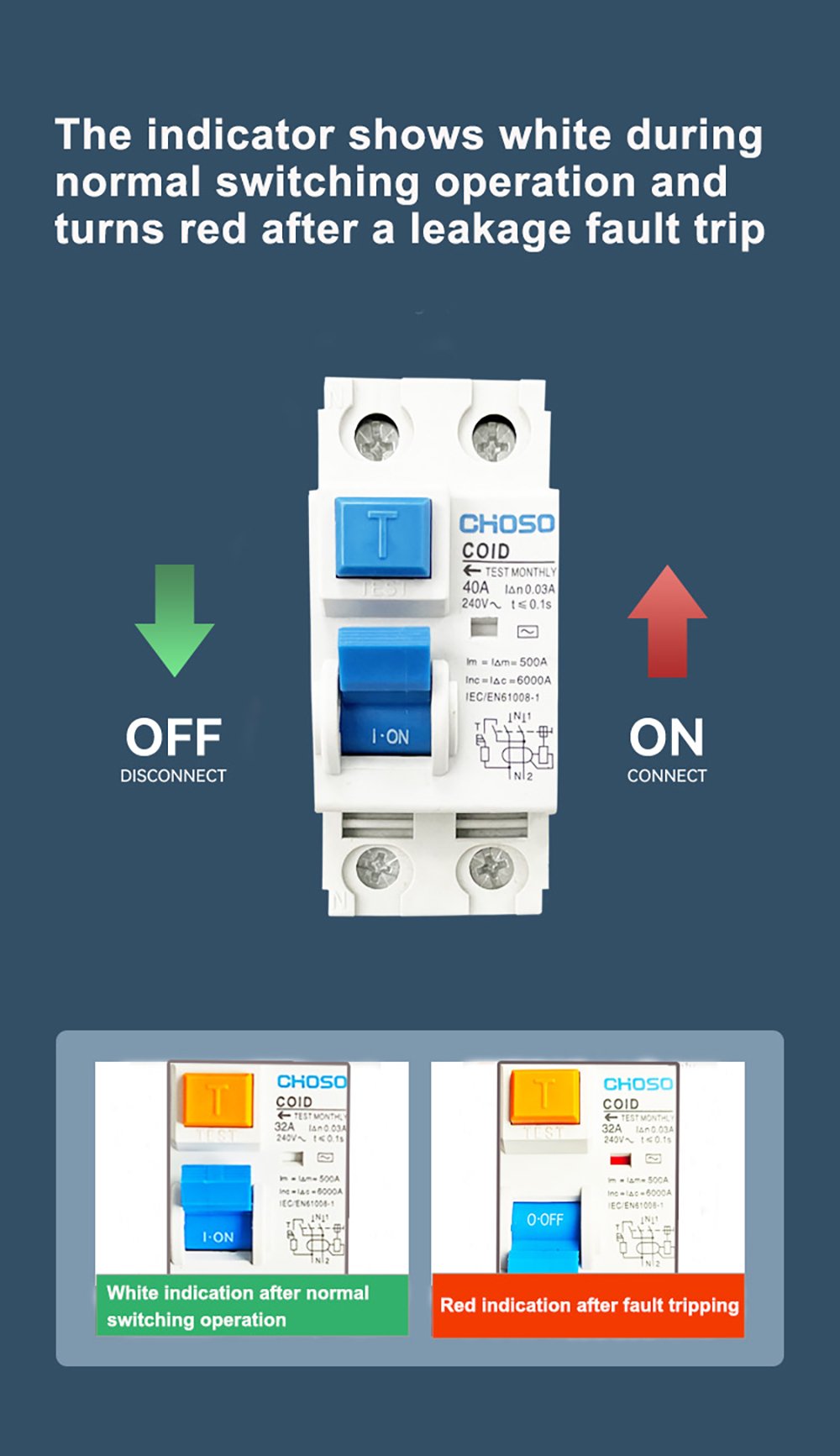 CHOSO CilD Series Residual Current Circuit Breakers -details (9)