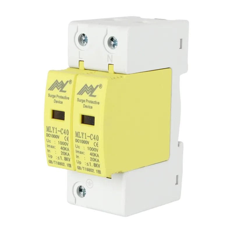 AC SPD 20ka 40ka Surge Protection Device T2 Lightning Arrester Energy Tvss Surge Arrestor Device