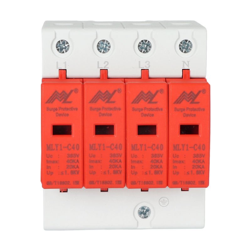 MLY1-C40/385 AC SPD RGLY-T260 surge arrester protective device 4Pole 4P 40KA 60KA 420V Surge Protection Device product image