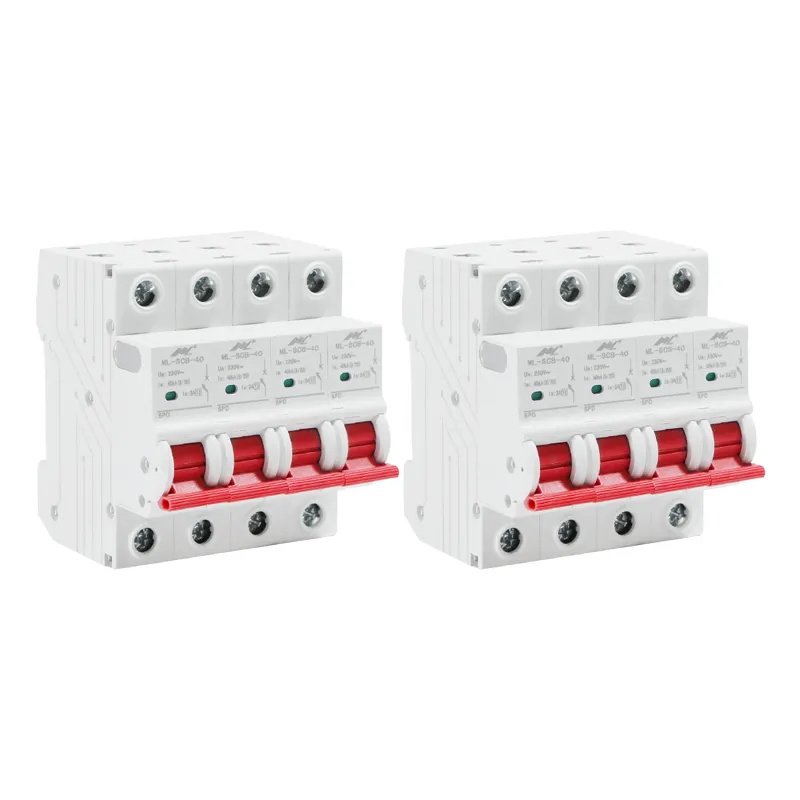 20KA T2 230v-400v overload protector switch SPD Back up protector Din Rail Miniature Circuit Breaker product image