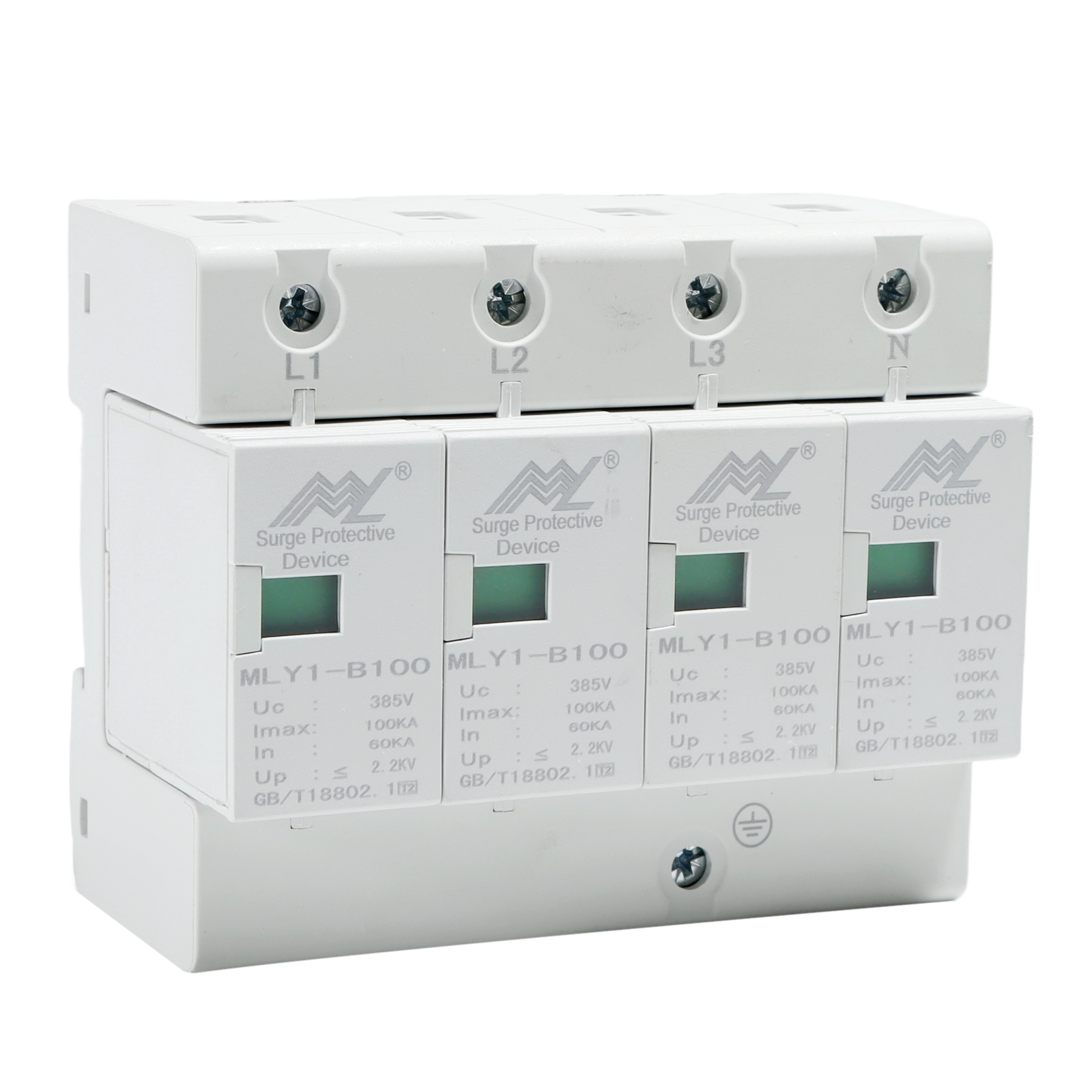 Factory 100ka China Manufacturer Three Phase Dps AC DIN Rail Protector Surge Protection product image