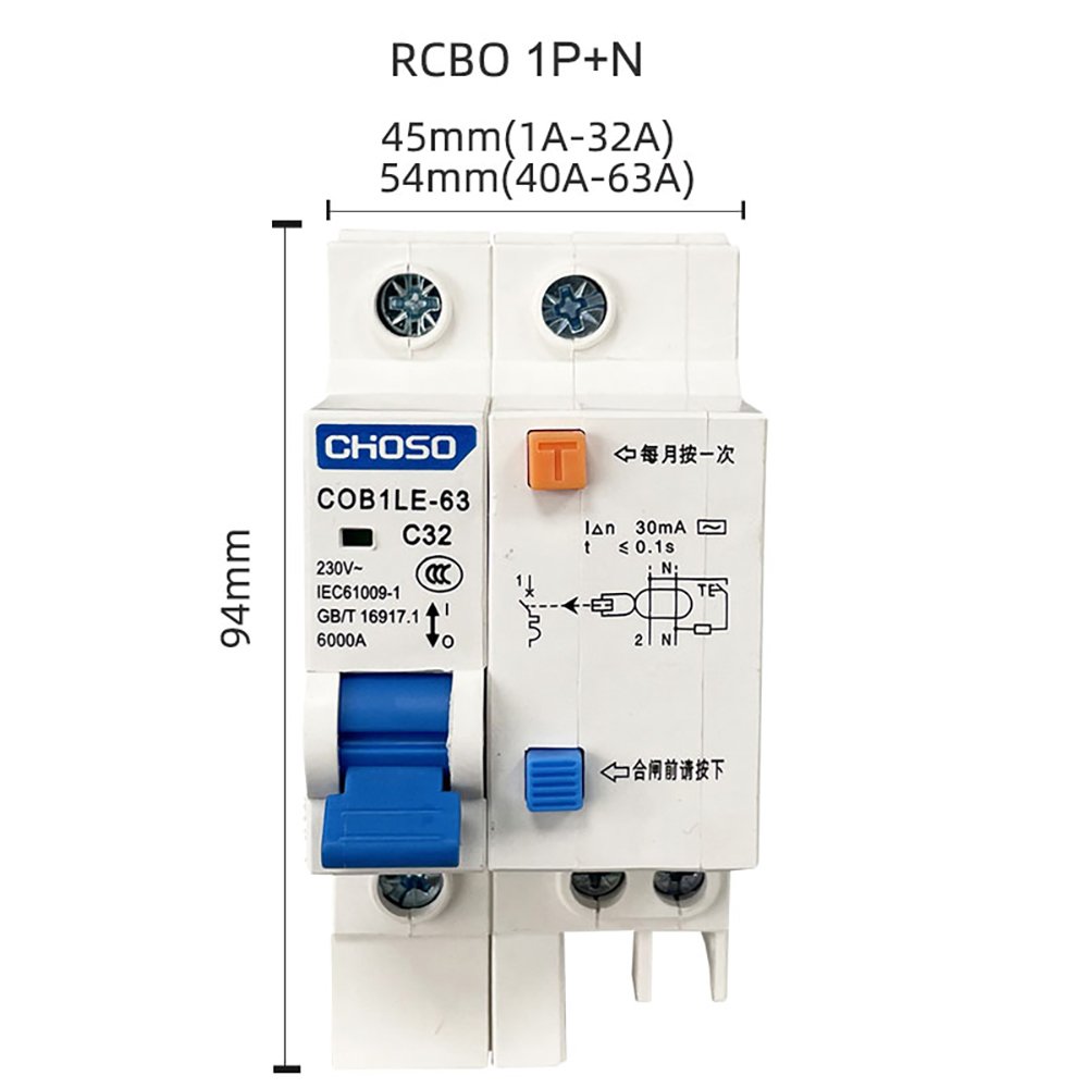 CHOSO COB1LE - 63 Series Residual Current Protective Circuit Breakers (4)