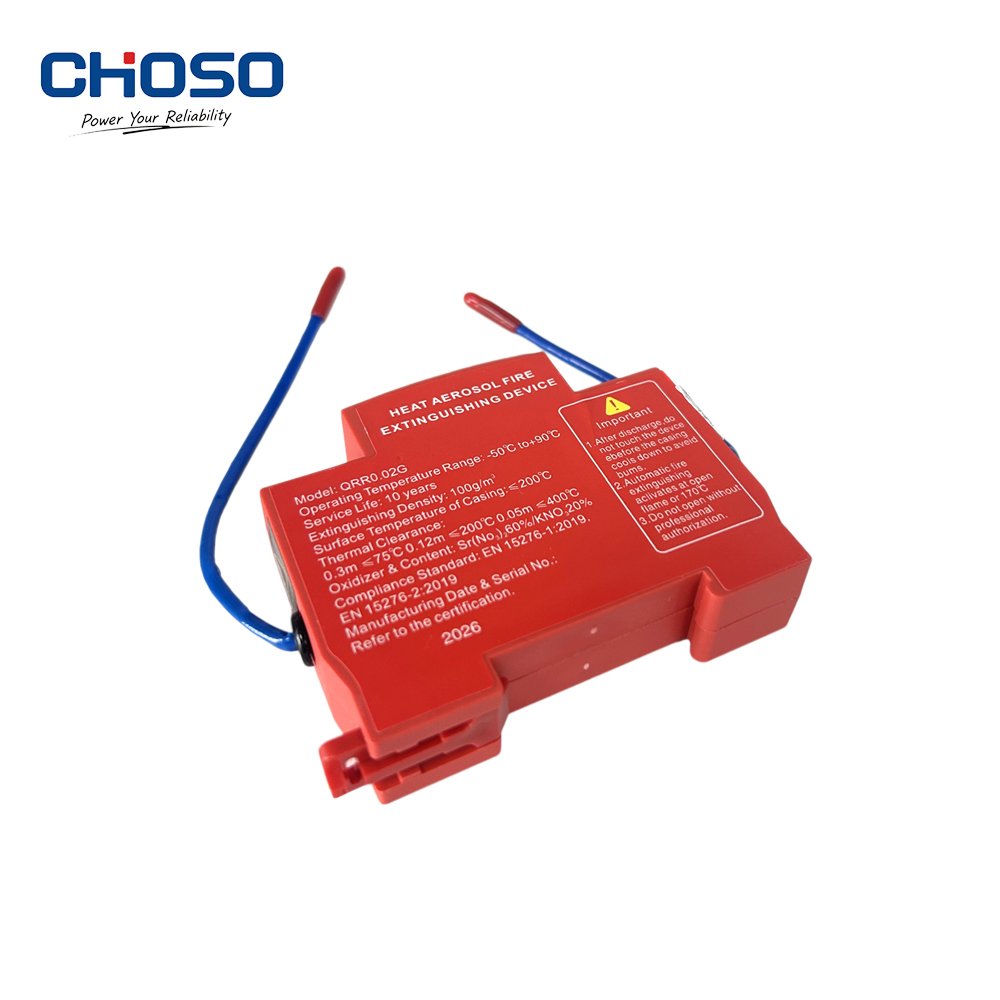 QRR0.02G Automatic Heat Aerosol Fire Extinguishing Device, 15s Fast Fire Suppression for Electrical Cabinets, Panels, EV Chargers product image