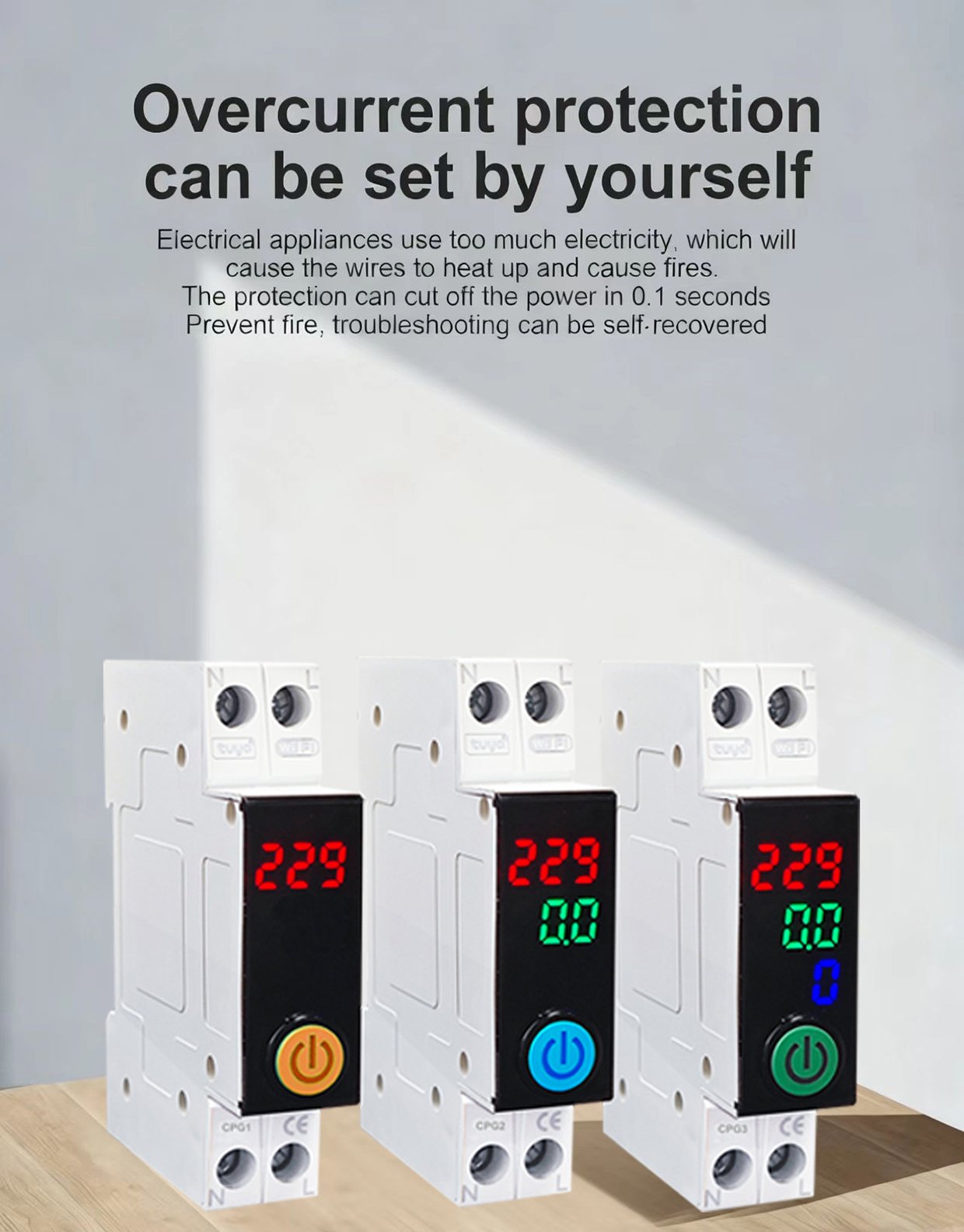 CHOSO CPG1 CPG2 CPG3 2P Smart Protection Breaker (14)