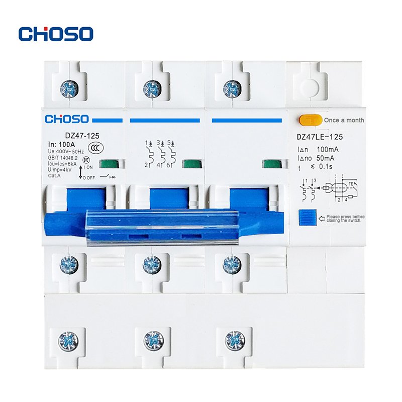CHOSO DZ47LE – 125 Series Residual Current Circuit Breakers with Overcurrent Protection RCBO product image
