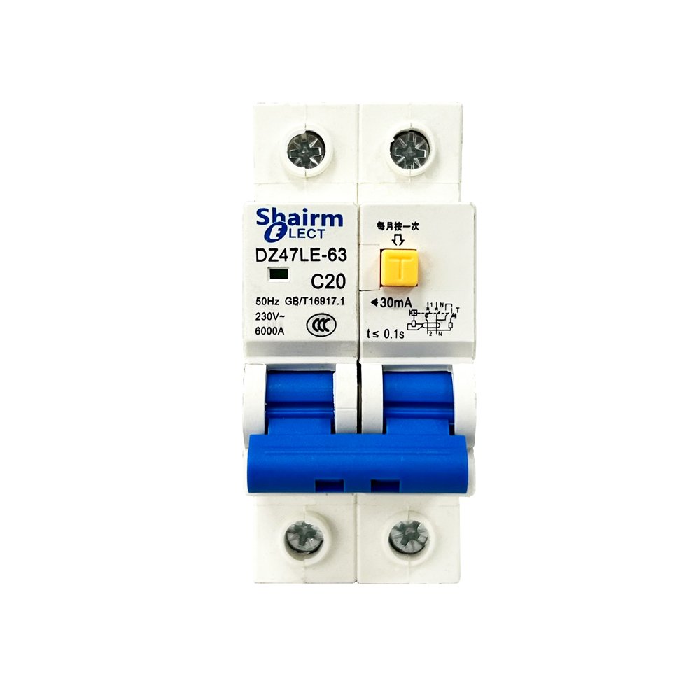CHOSO DZ47LE-63 1P+N Residual Current Circuit Breakers with Overcurrent Protection RCBO