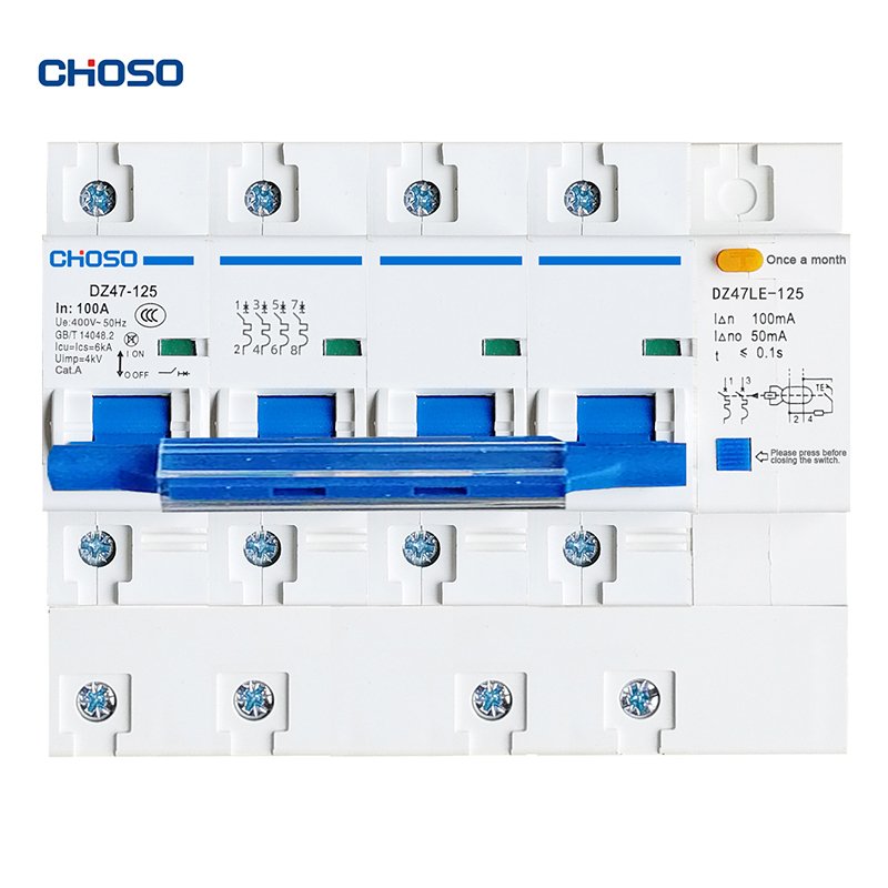 CHOSO DZ47LE – 125 Series Residual Current Circuit Breakers with Overcurrent Protection RCBO product image
