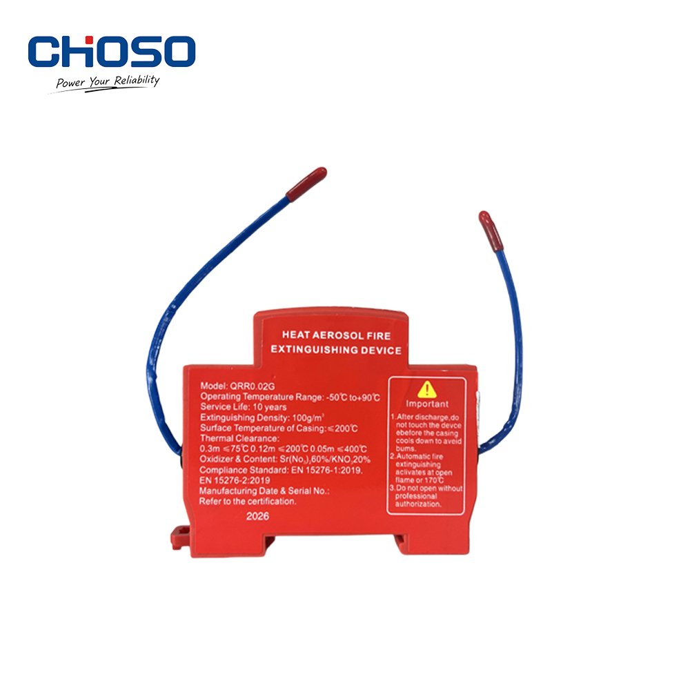 QRR0.02G Automatic Heat Aerosol Fire Extinguishing Device, 15s Fast Fire Suppression for Electrical Cabinets, Panels, EV Chargers product image