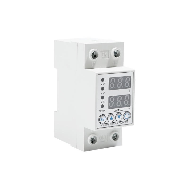 40A 230V Din rail adjustable over under voltage protective protector relay protection digital electric voltage protector product image