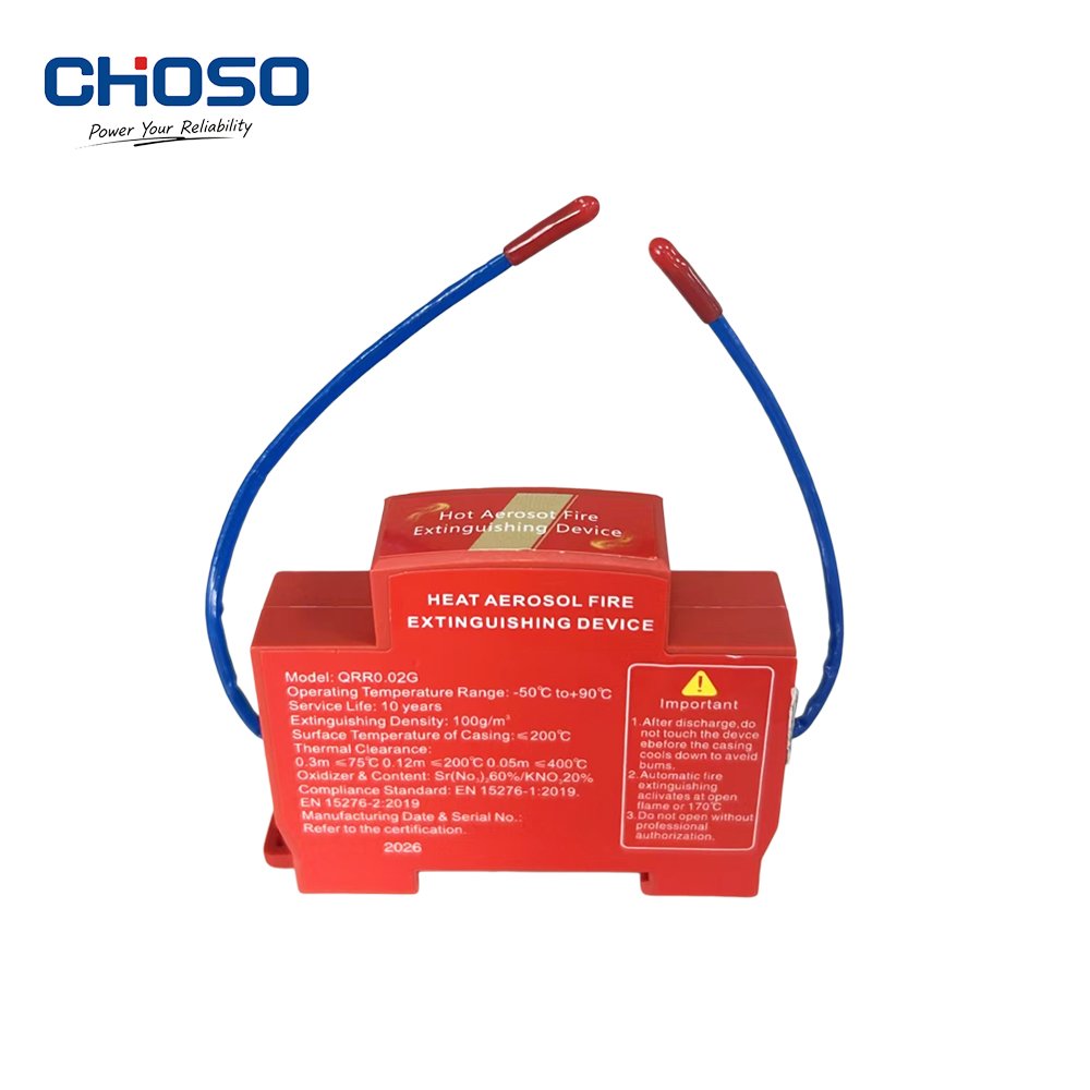 QRR0.02G Automatic Heat Aerosol Fire Extinguishing Device, 15s Fast Fire Suppression for Electrical Cabinets, Panels, EV Chargers product image