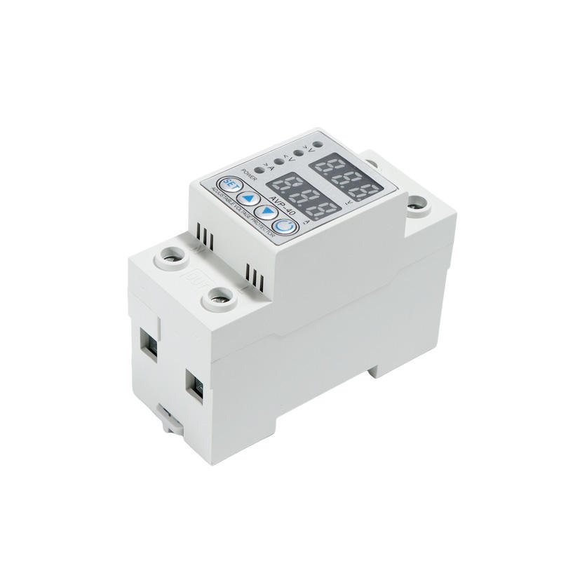 40A 230V Din rail adjustable over under voltage protective protector relay protection digital electric voltage protector product image