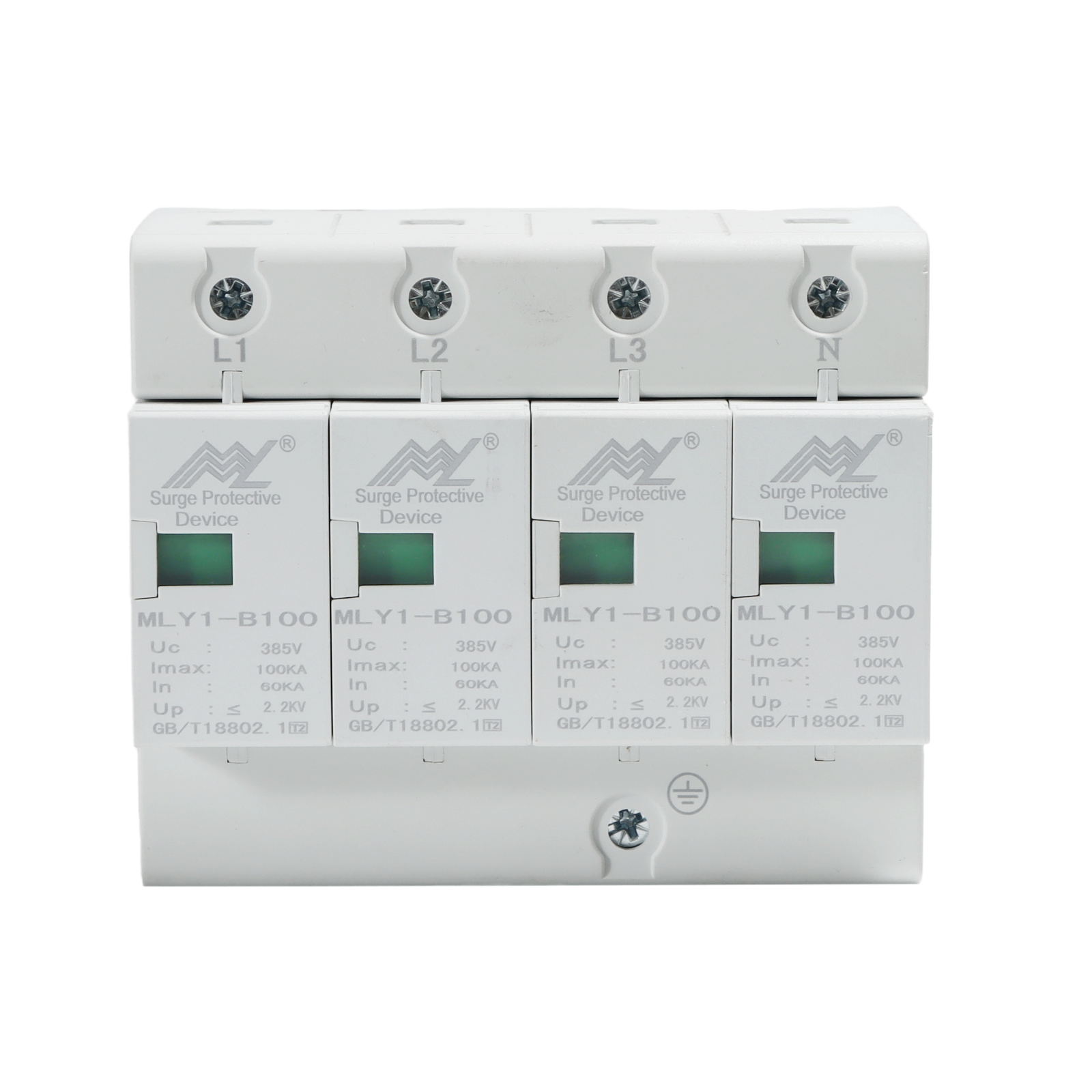 Factory 100ka China Manufacturer Three Phase Dps AC DIN Rail Protector Surge Protection product image
