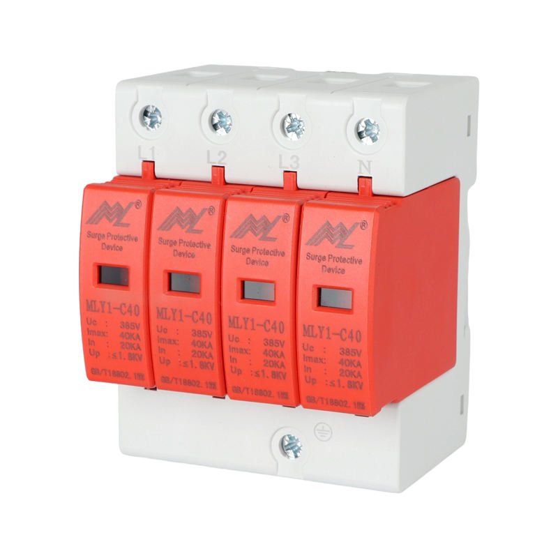 MLY1-C40/385 AC SPD RGLY-T260 surge arrester protective device 4Pole 4P 40KA 60KA 420V Surge Protection Device product image