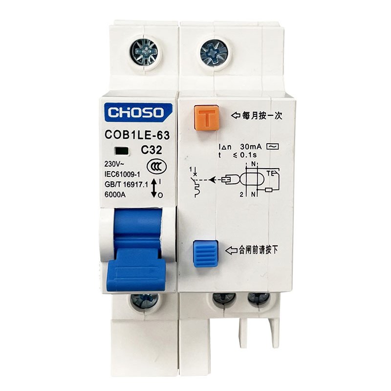 CHOSO COB1LE – 63 Series Residual Current Protective Circuit Breakers