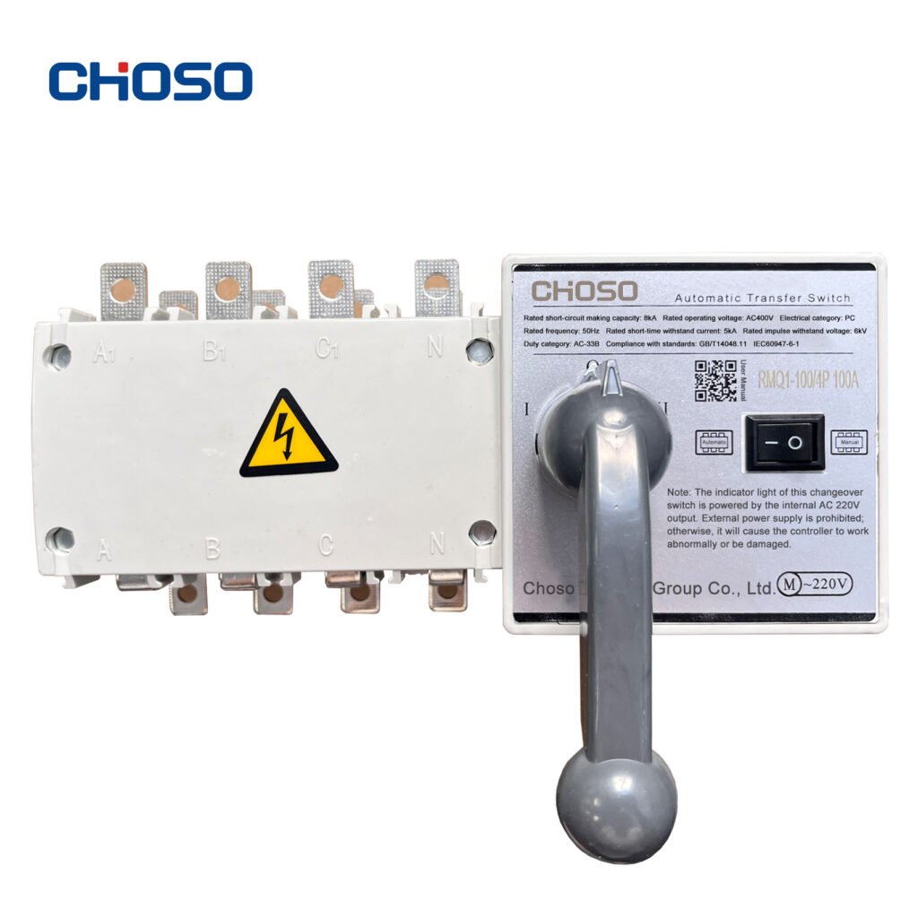 CHOSO RMQ1 Series Automatic Transfer Switch 100A-630A 4P AC400V