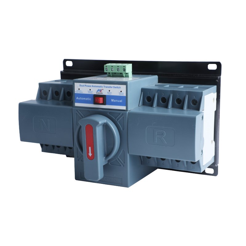 AC circuit 2P/3P/4P 16A-63A 400V dual power automatic transfer switch single phase triple phase changeover switch