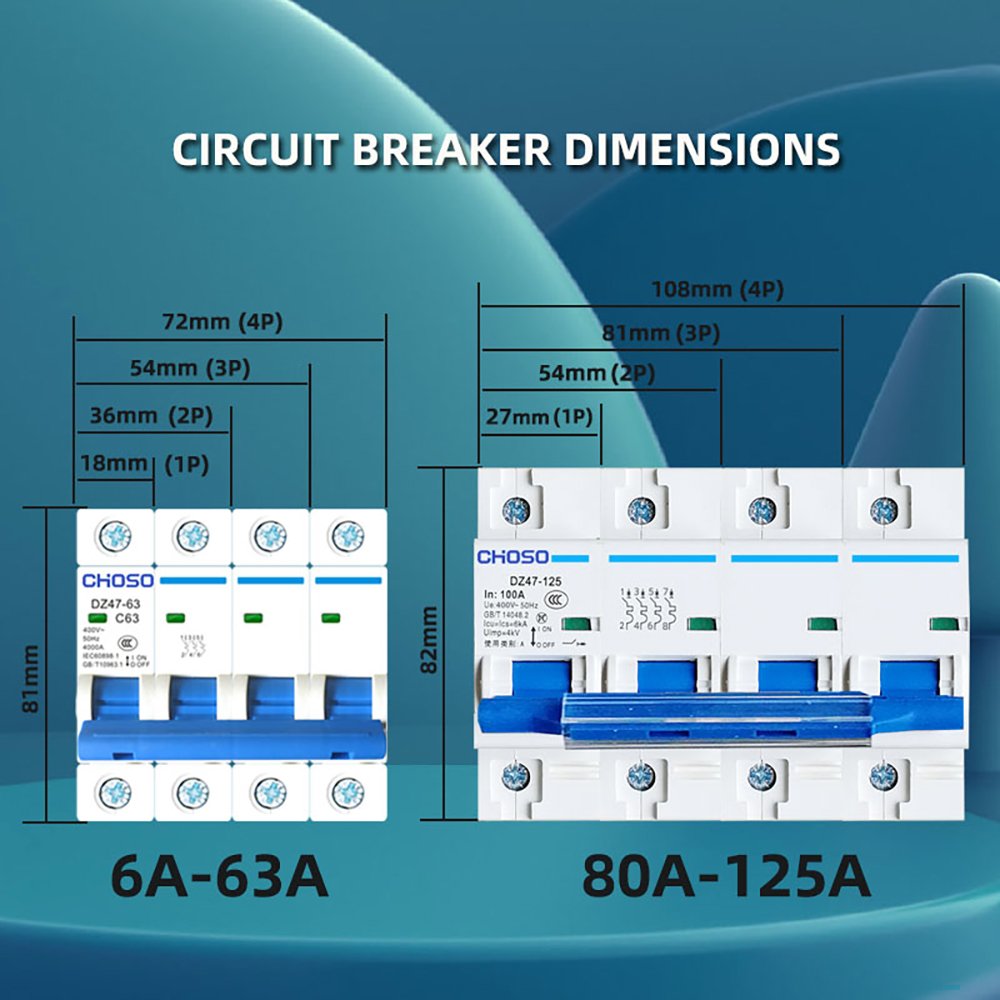 CHOSO COB1 - 63 Series Miniature Circuit Breakers (MCBs) (2)