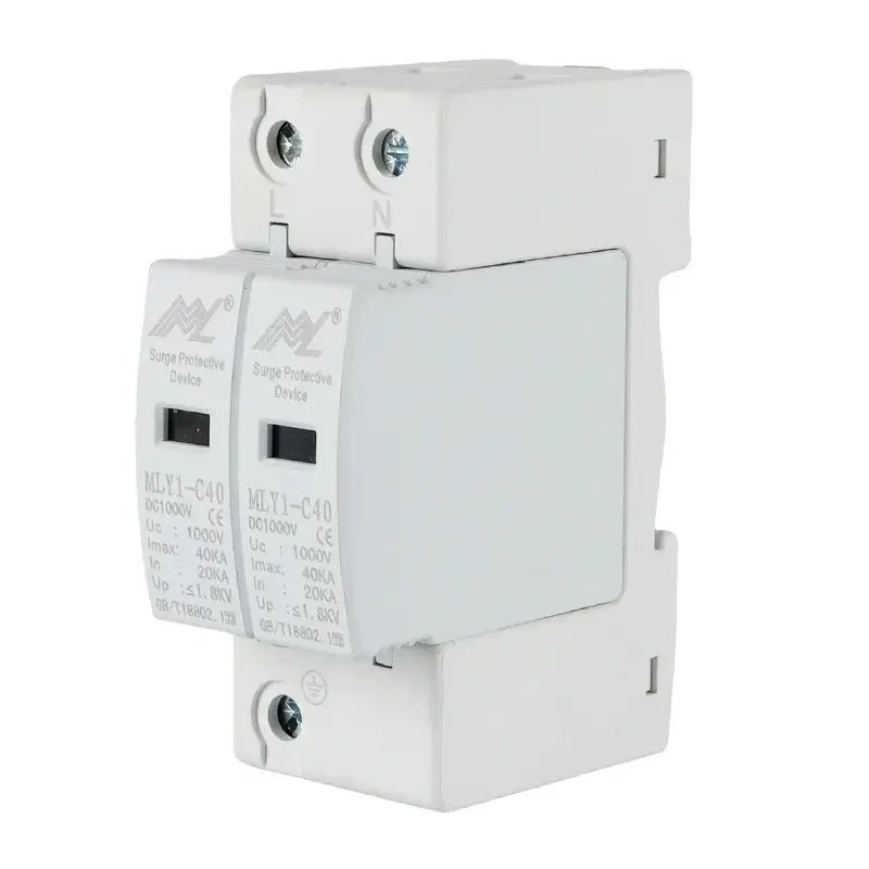 HOT selling in USA Good Quality 35mm Din rails 20KA 40KA 80KA 280V AC 2P 3P 4P SPD power Surge Protector ,Photovoltaic AC SPD