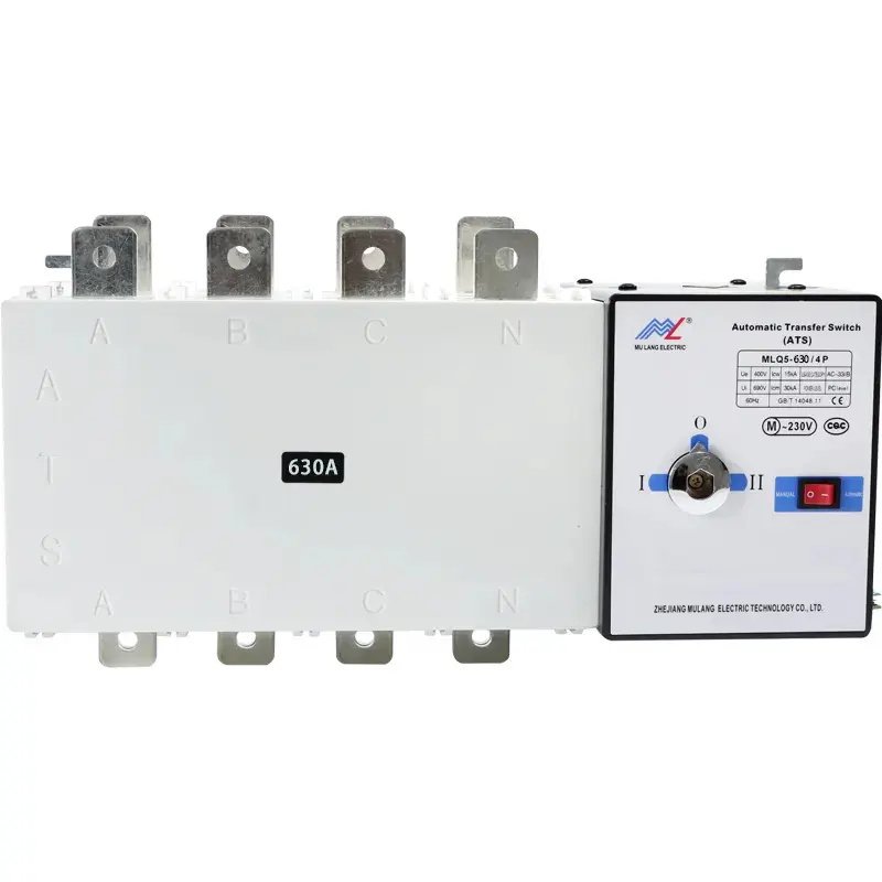 MLQ5-100A-1000A ATS controller dual power diesel generator part ac 3 phase Automatic Transfer Switch for Generator product image
