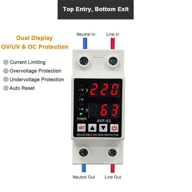 CHOSO Dual – Display Over – Voltage and Under – Voltage Protector product image