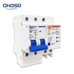 DZ47LE-63 C63 2P RCBO+SPD 6kA Lightning & Leakage Protection 30mA 230V Plastic Industrial Residual Current Circuit Breaker product image