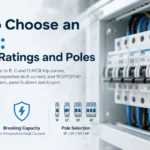 How to choose an MCB: trip curves, ratings and pole selection