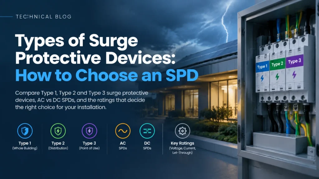 Types of surge protective devices and how to choose an SPD